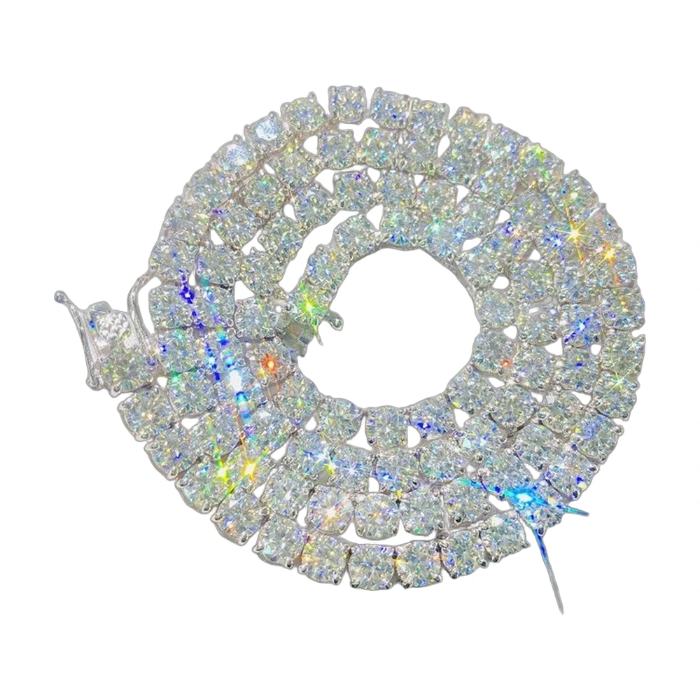 Moissanite Diamond Tennis Chain Necklace