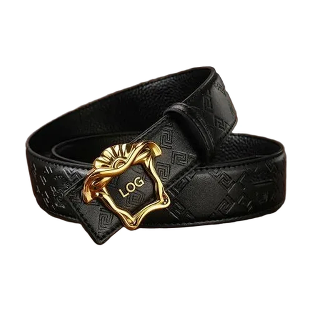 Versace Medusa Greca Leather Belt