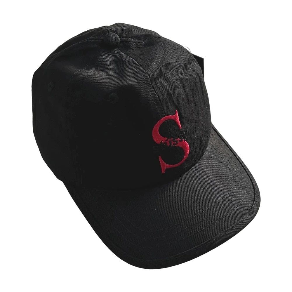 Black S Logo Baseball Cap