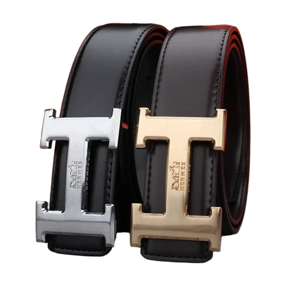 Hermes H Buckle Reversible Leather Belt
