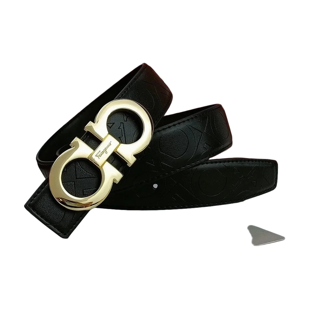 Salvatore Ferragamo Gancini Leather Belt