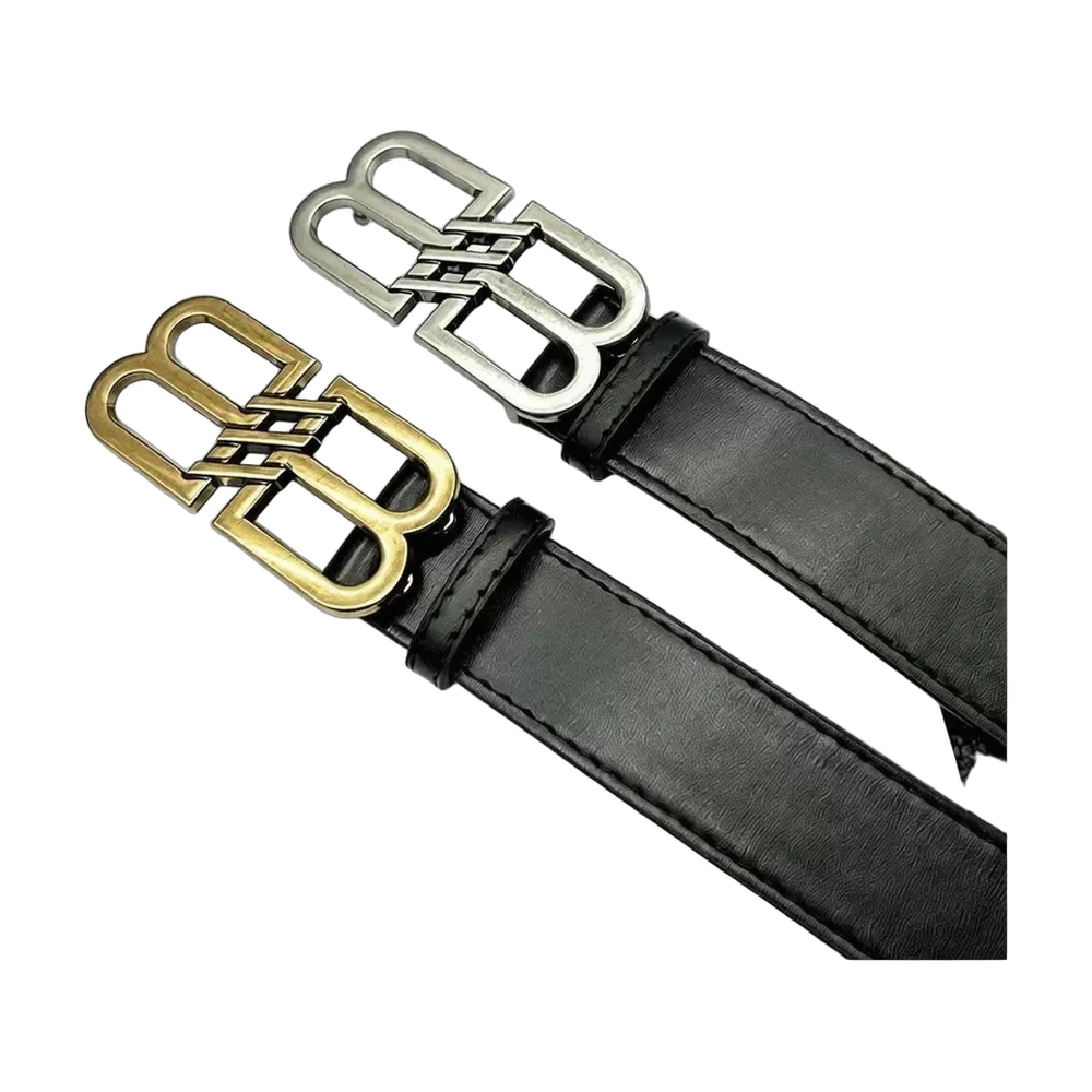 Balenciaga BB Monogram Leather Belt