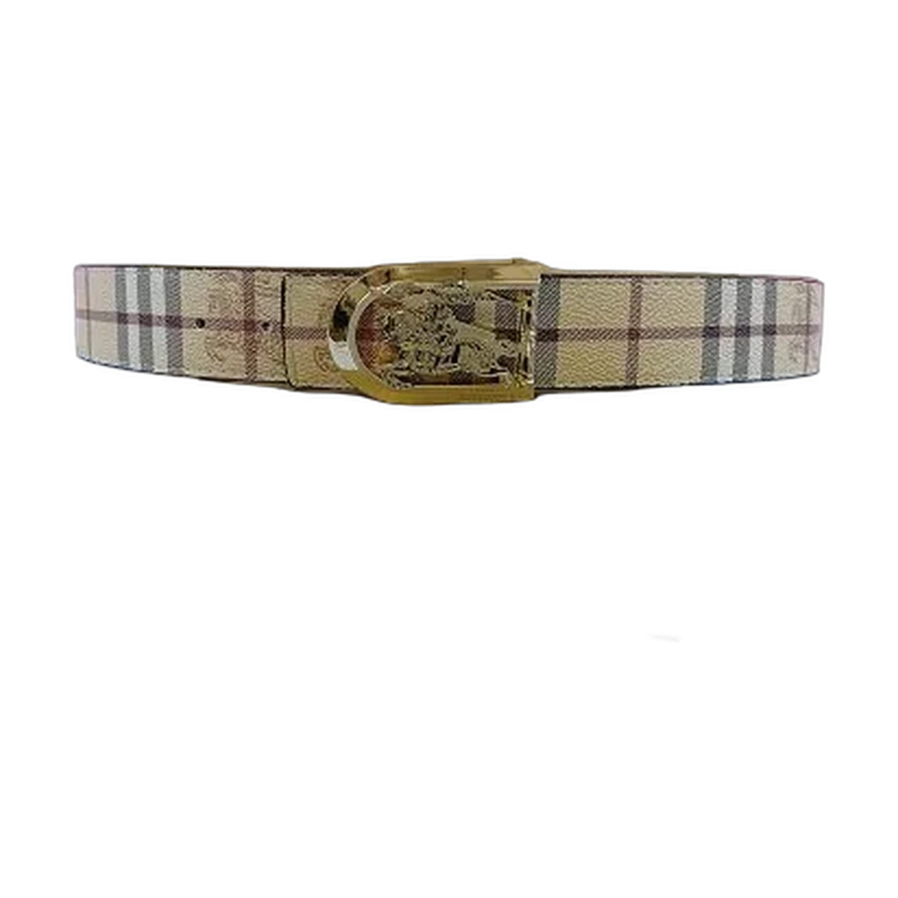 Burberry House Check Knight Buckle Belt