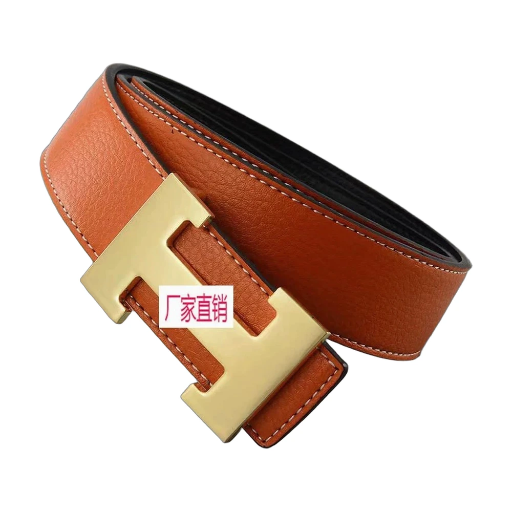 Hermes H Buckle Reversible Leather Belt