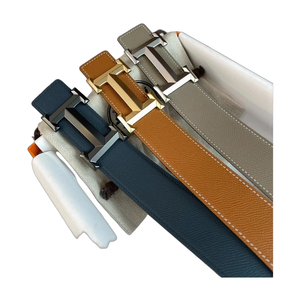 Hermes H Buckle Reversible Leather Belt 38mm