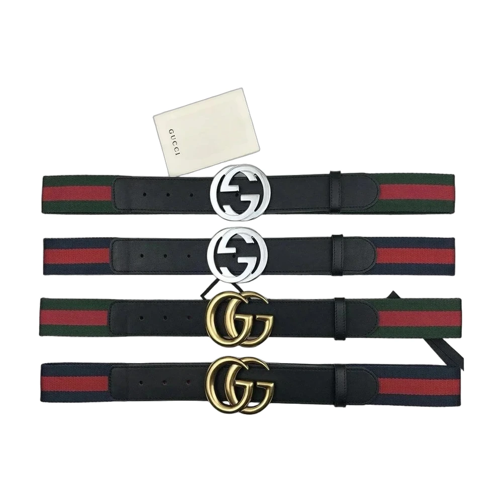 Gucci Web Canvas GG Interlocking Belt
