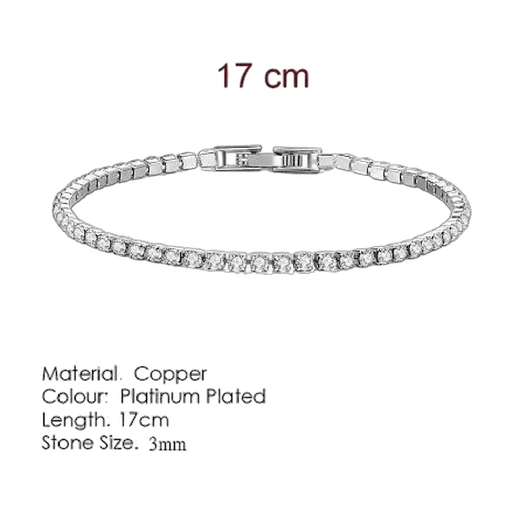 Silver Tennis Bracelet (CZ)