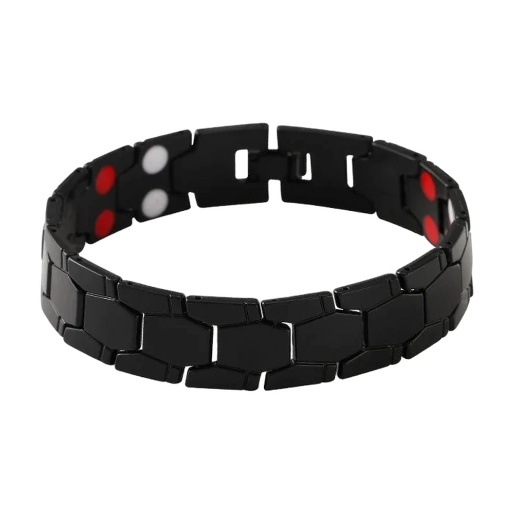 Black Magnetic Therapy Link Bracelet