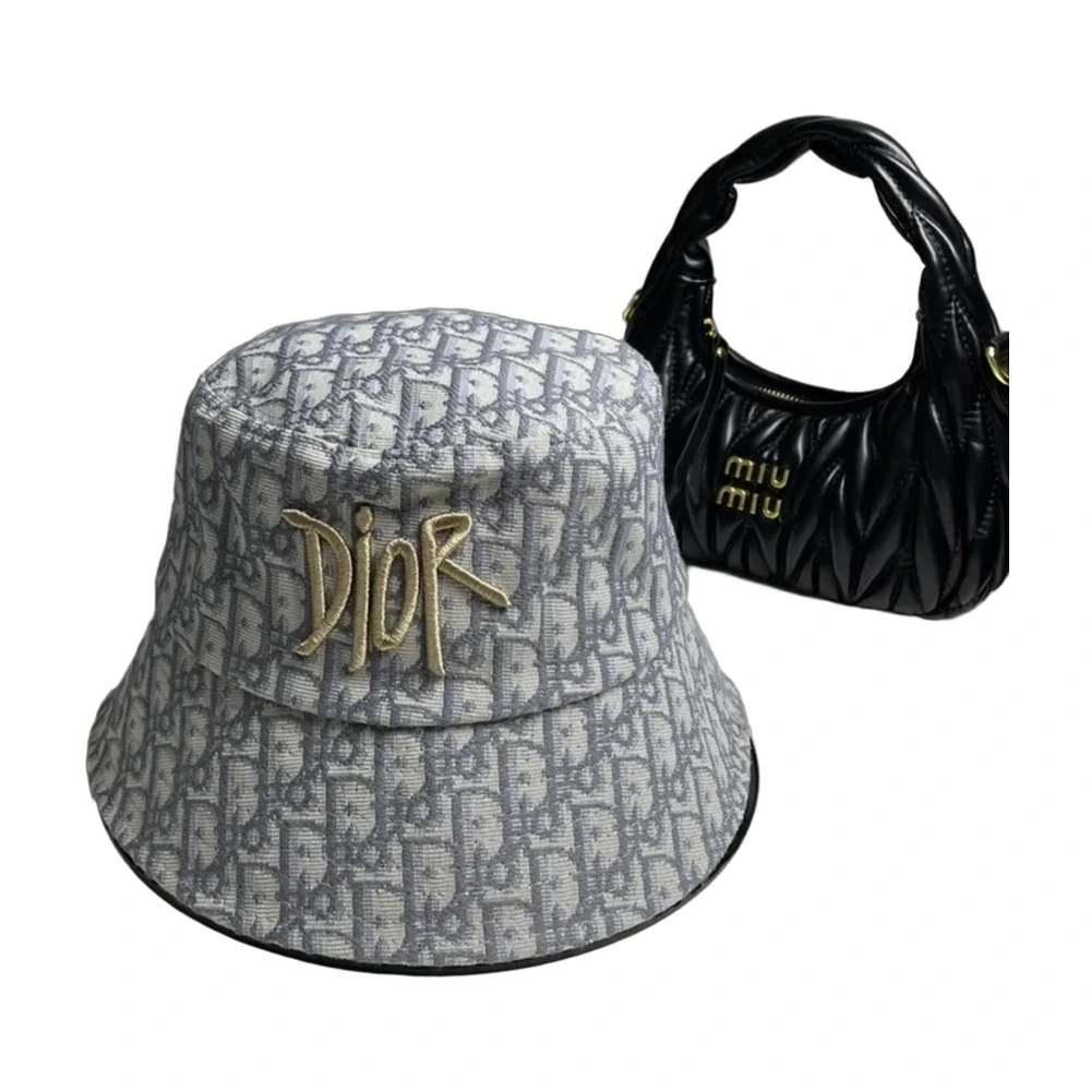 Dior Oblique Bucket Hat Grey