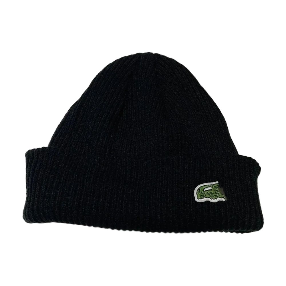 Lacoste Crocodile Knit Beanie