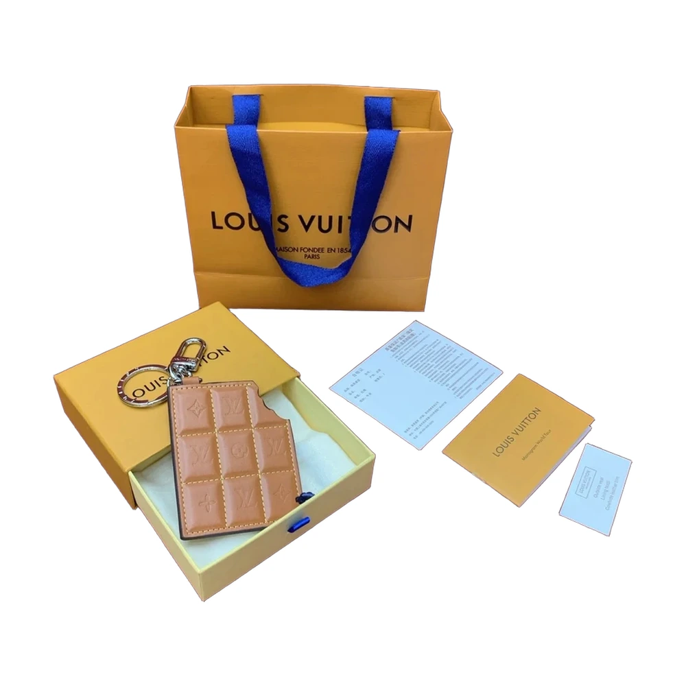Louis Vuitton Chocolate Bar Card Holder Bag Charm