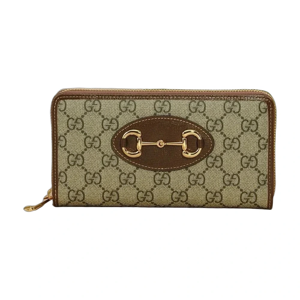 Gucci Horsebit 1955 Zip-Around Wallet GG