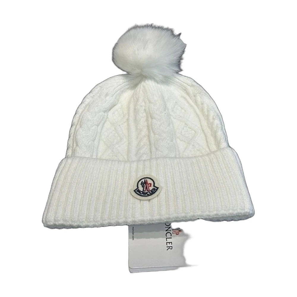 Moncler Cable Knit Pom Beanie