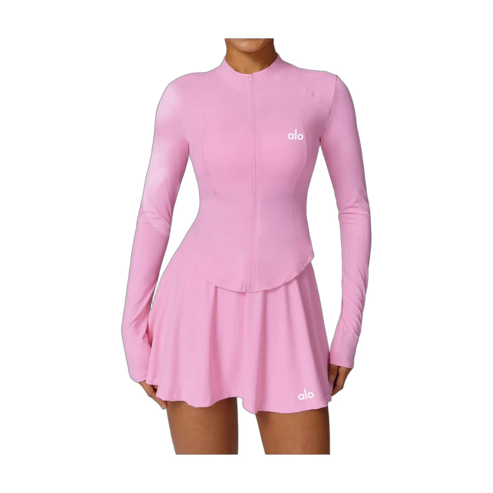 Alo Yoga UPF Sun Protection Long-Sleeve Zip Dress
