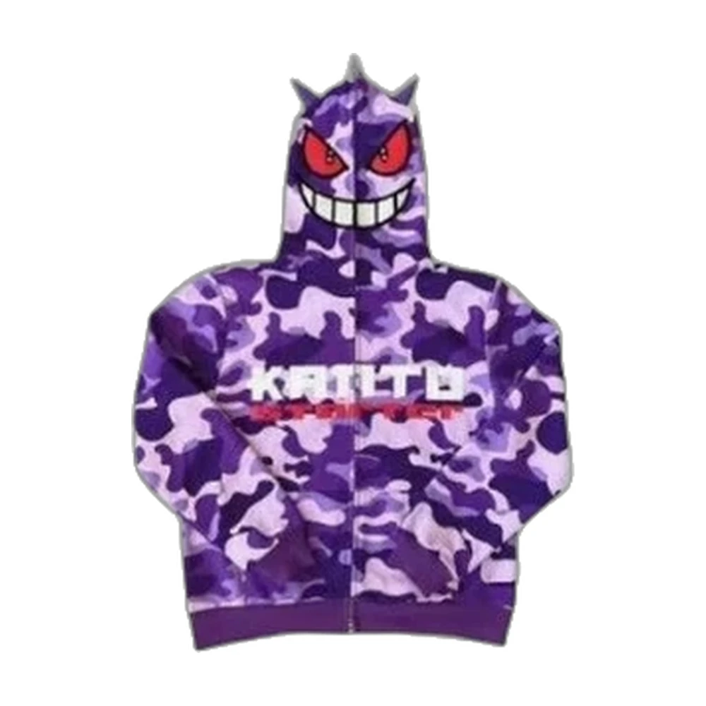 BAPE x Pokemon Kanto Starter Full-Zip Shark Hoodie
