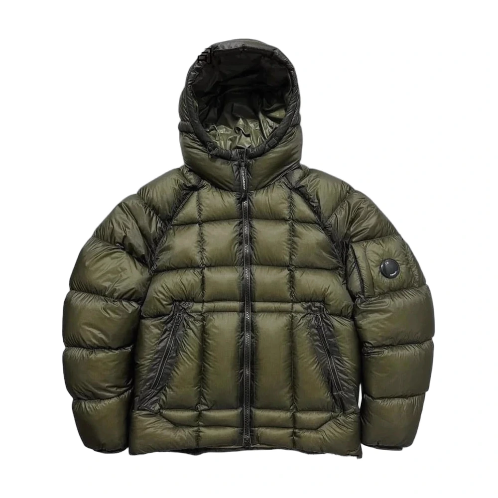 C.P. Company Lens Badge Hooded Down Puffer Jacket
