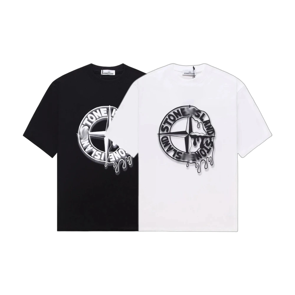 Stone Island Compass Drip Graphic T-Shirt