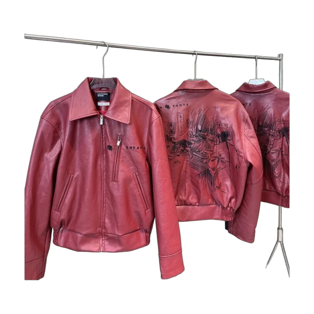 Enfants Riches Deprimes Leather Bomber Jacket