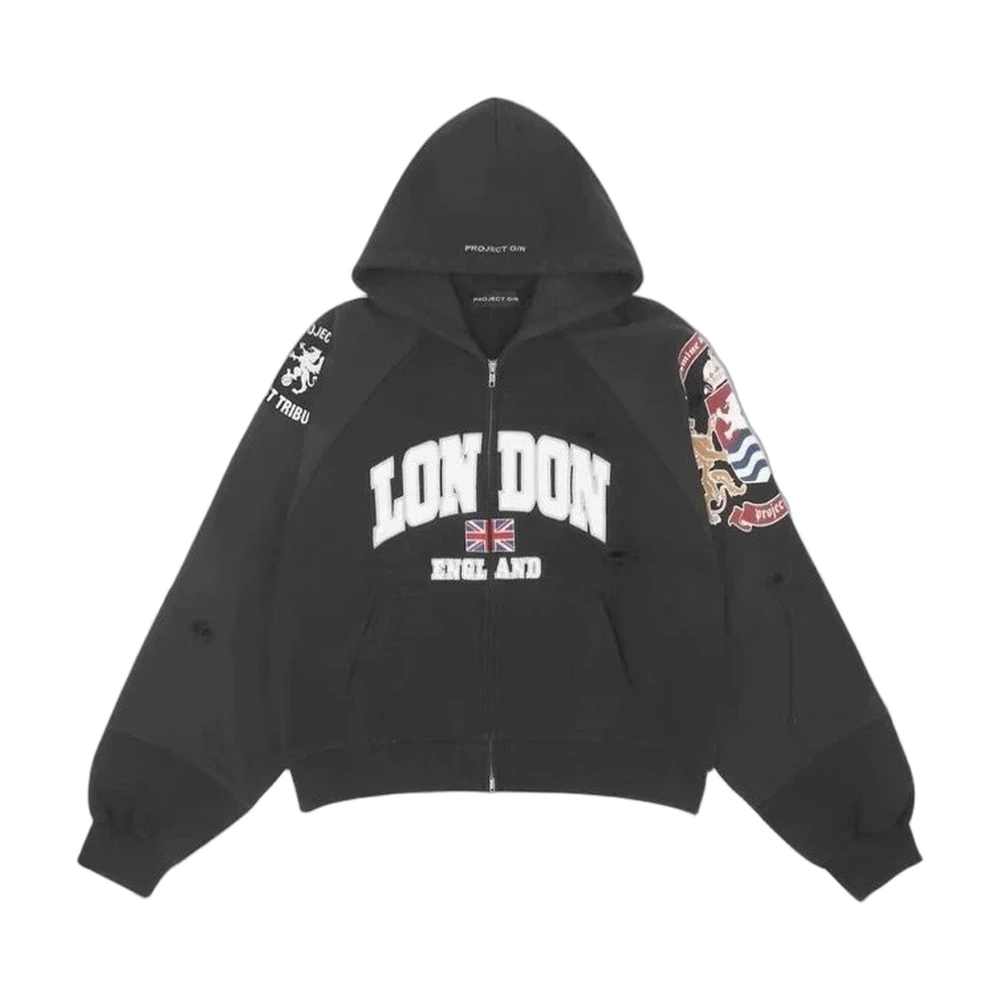 London England Washed Full-Zip Hoodie