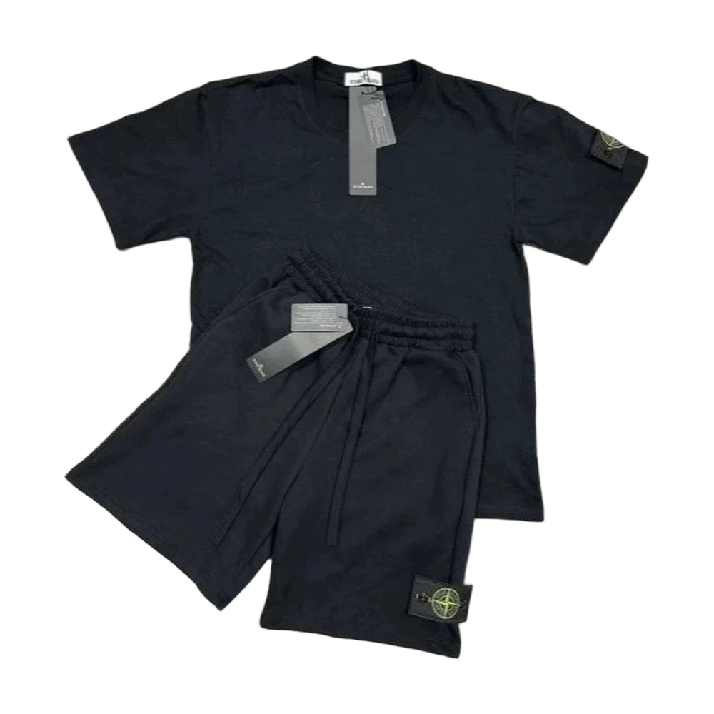 Stone Island Compass Badge T-Shirt and Shorts Set
