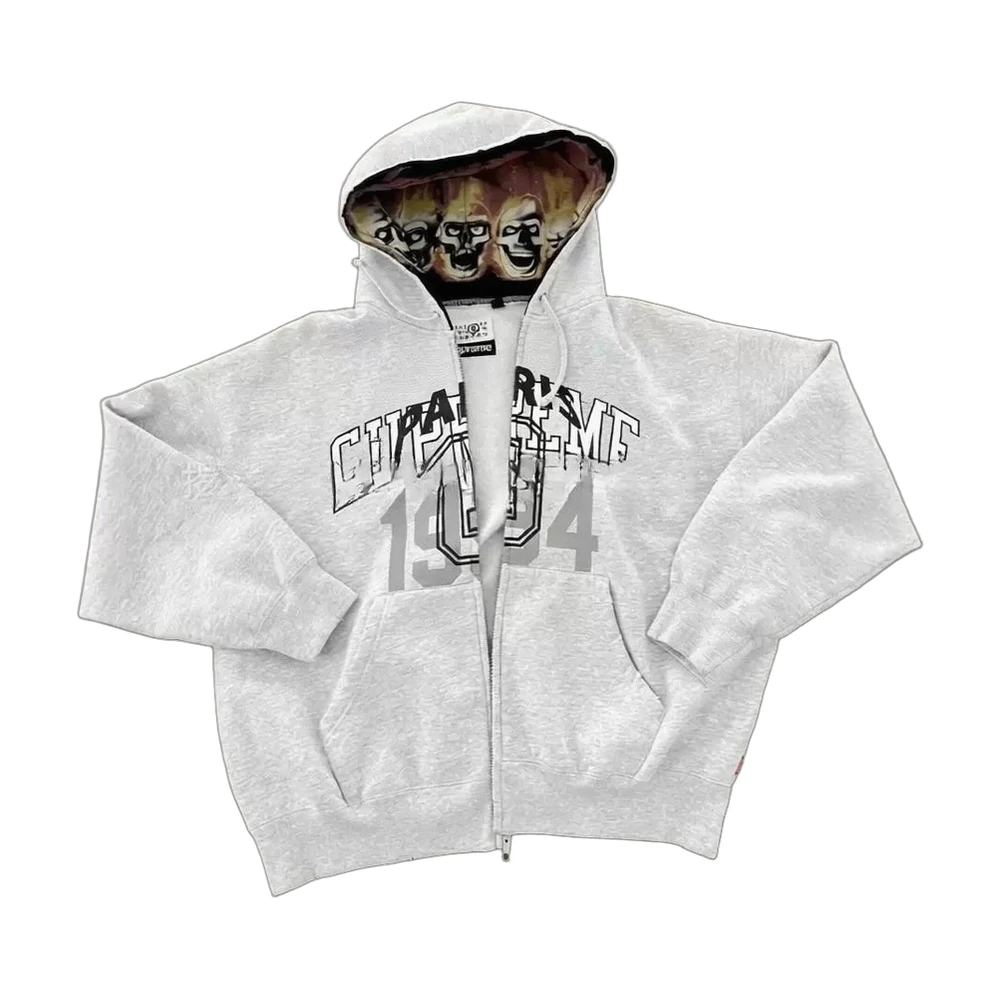 Chinatown Market Smiley 1994 Skull Full-Zip Hoodie