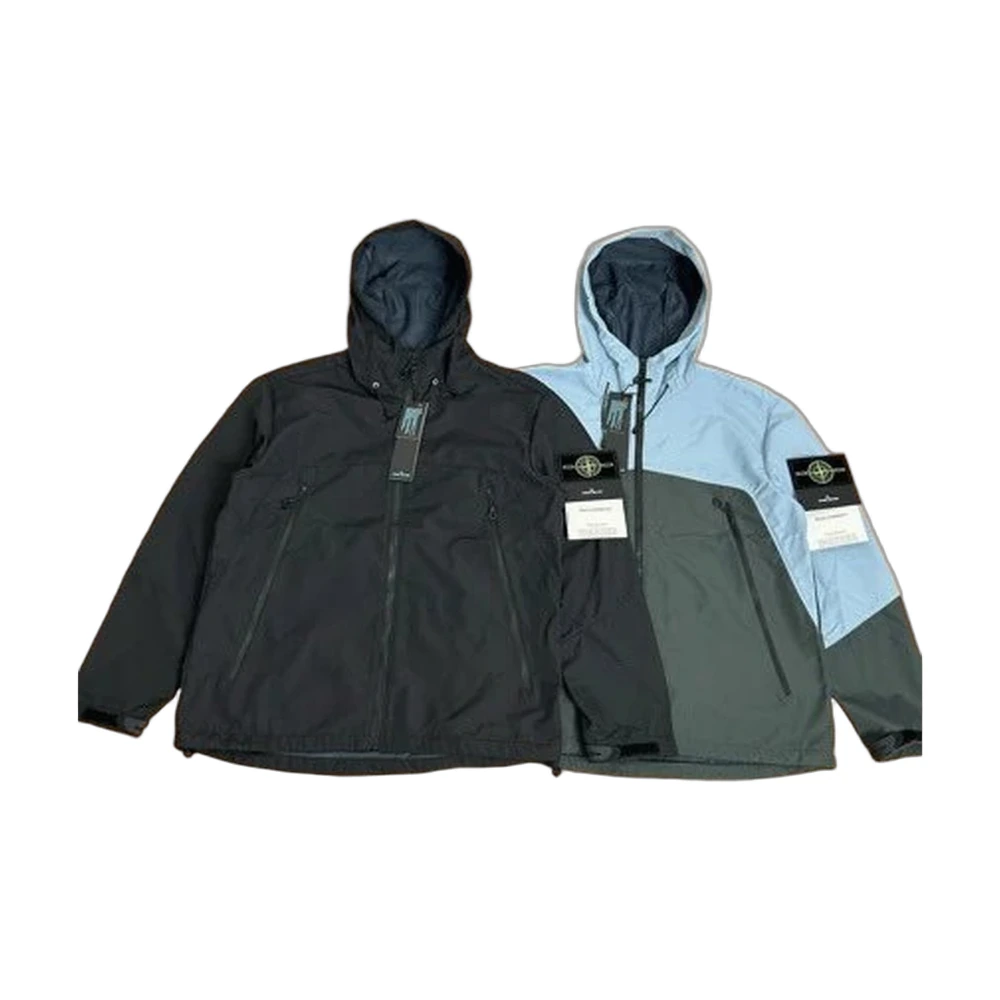 Stone Island Two-Tone Hooded Shell Jacket