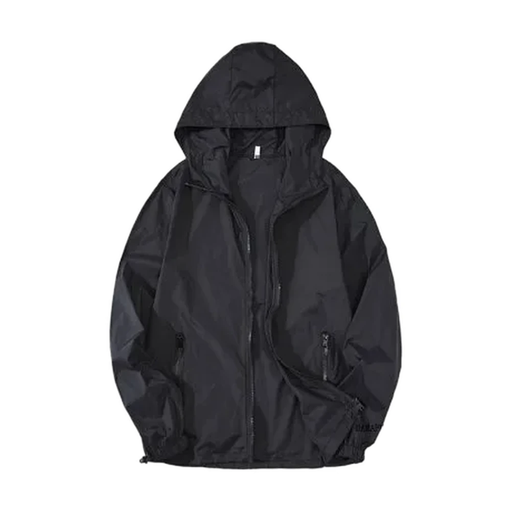 Lightweight Hooded Windbreaker Jacket