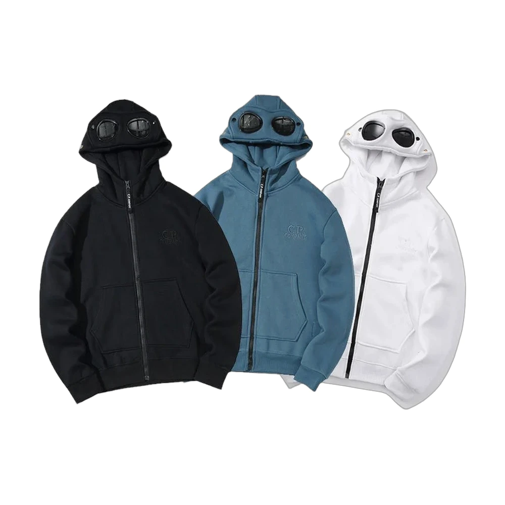 C.P. Company Goggle Lens Hooded Full-Zip Sweatshirt