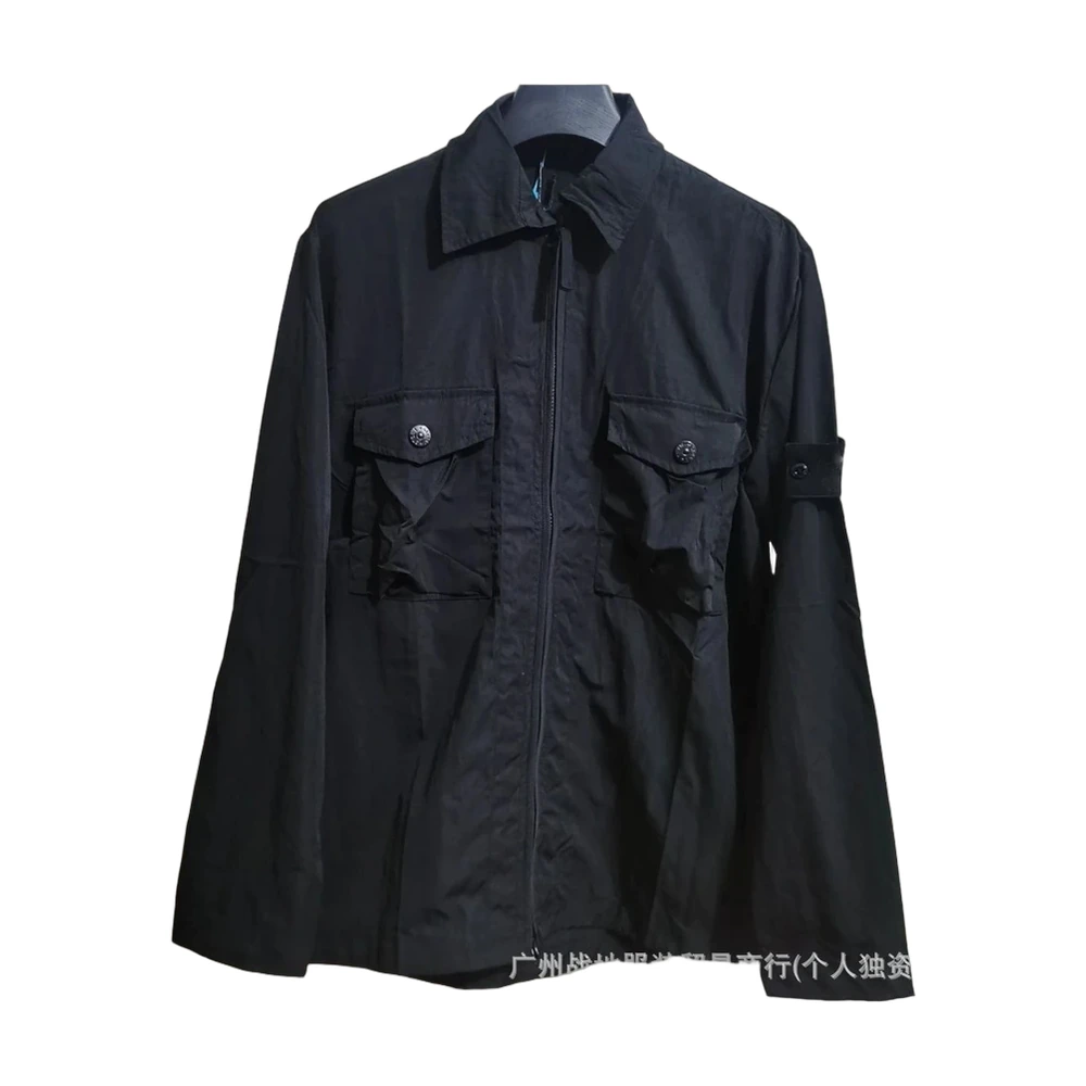 Stone Island Garment-Dyed Utility Overshirt