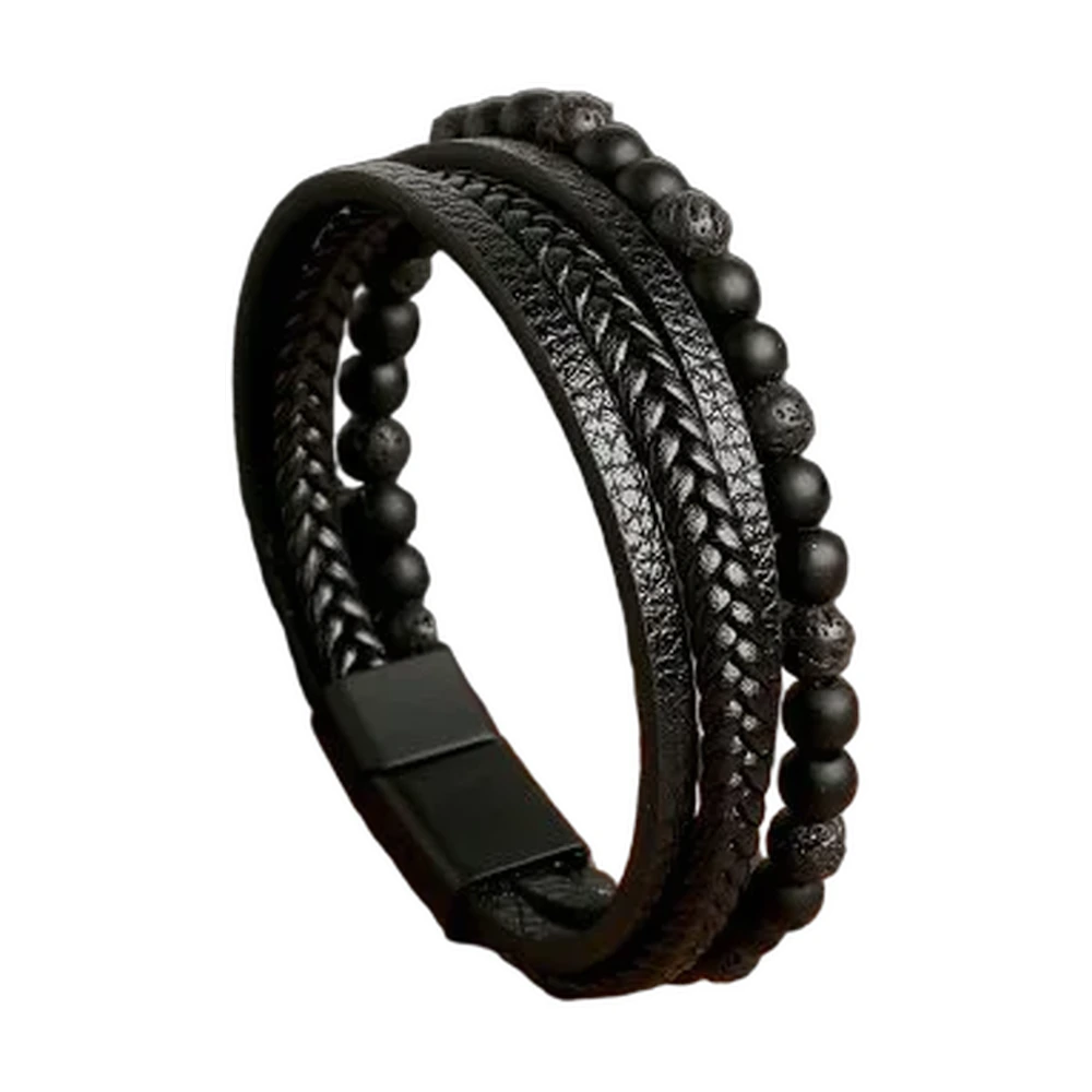 Multi-Strand Leather Bracelet