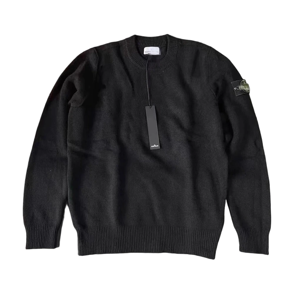 Stone Island Compass Badge Crewneck Knit Sweater