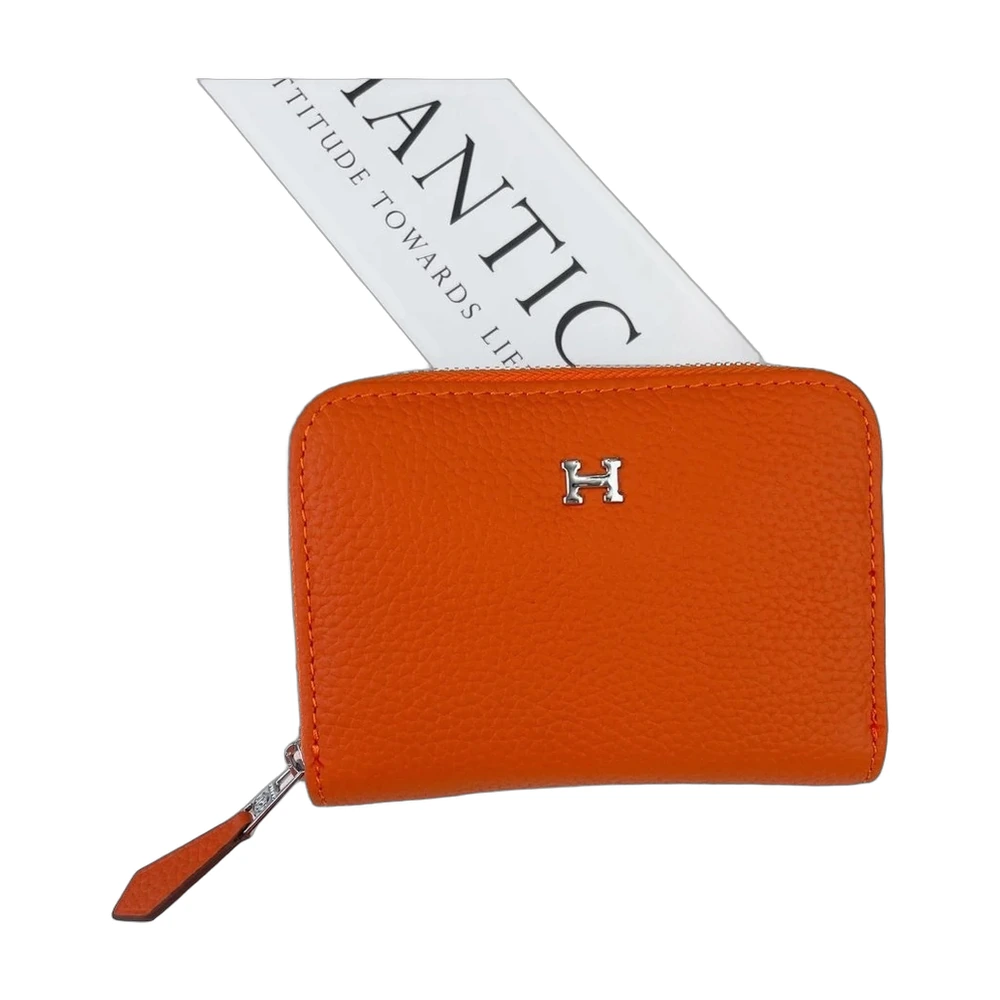 Hermes Compact Zip Wallet Orange