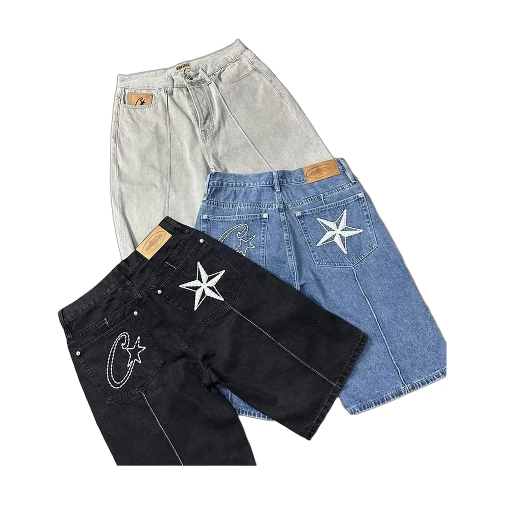 Corteiz Star Embroidered Denim Jeans