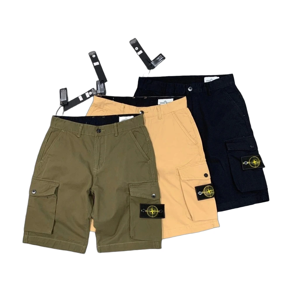 Stone Island Compass Badge Cargo Shorts