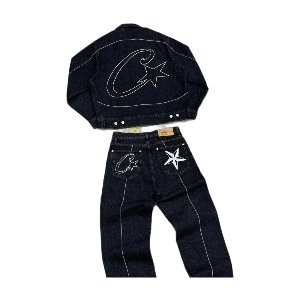 Corteiz Denim Jacket and Jeans Set