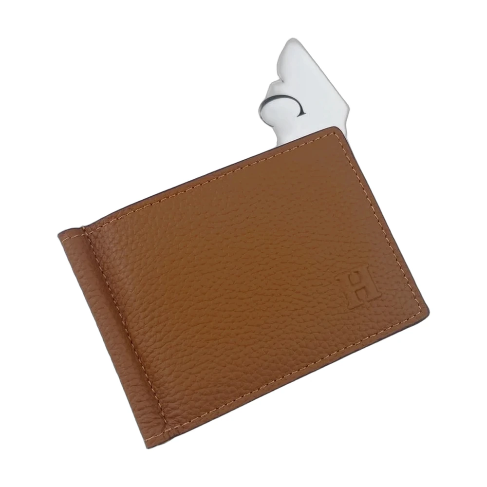 Hermès Silk'in Money Clip Tan Barenia