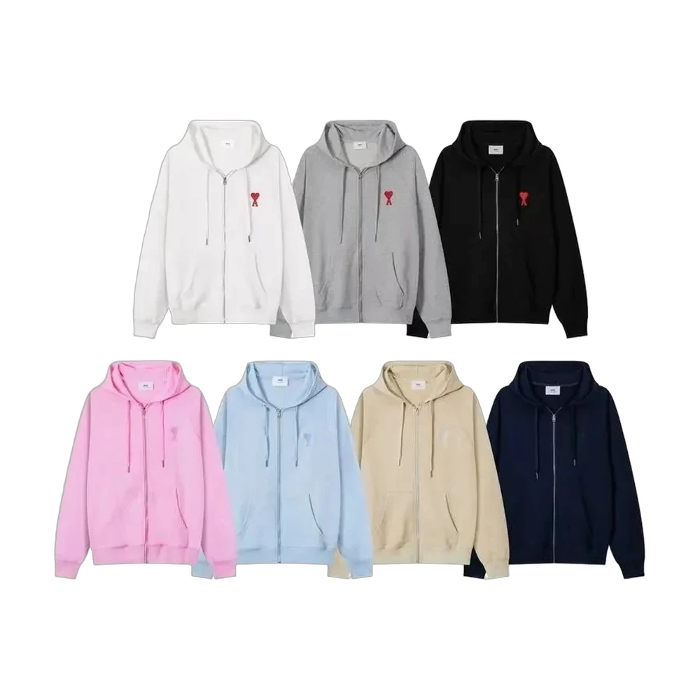 Ami Paris Ami de Coeur Zip Hoodie