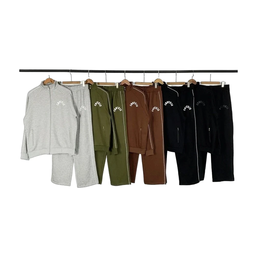 Corteiz Zip Hoodie and Pants Tracksuit Set