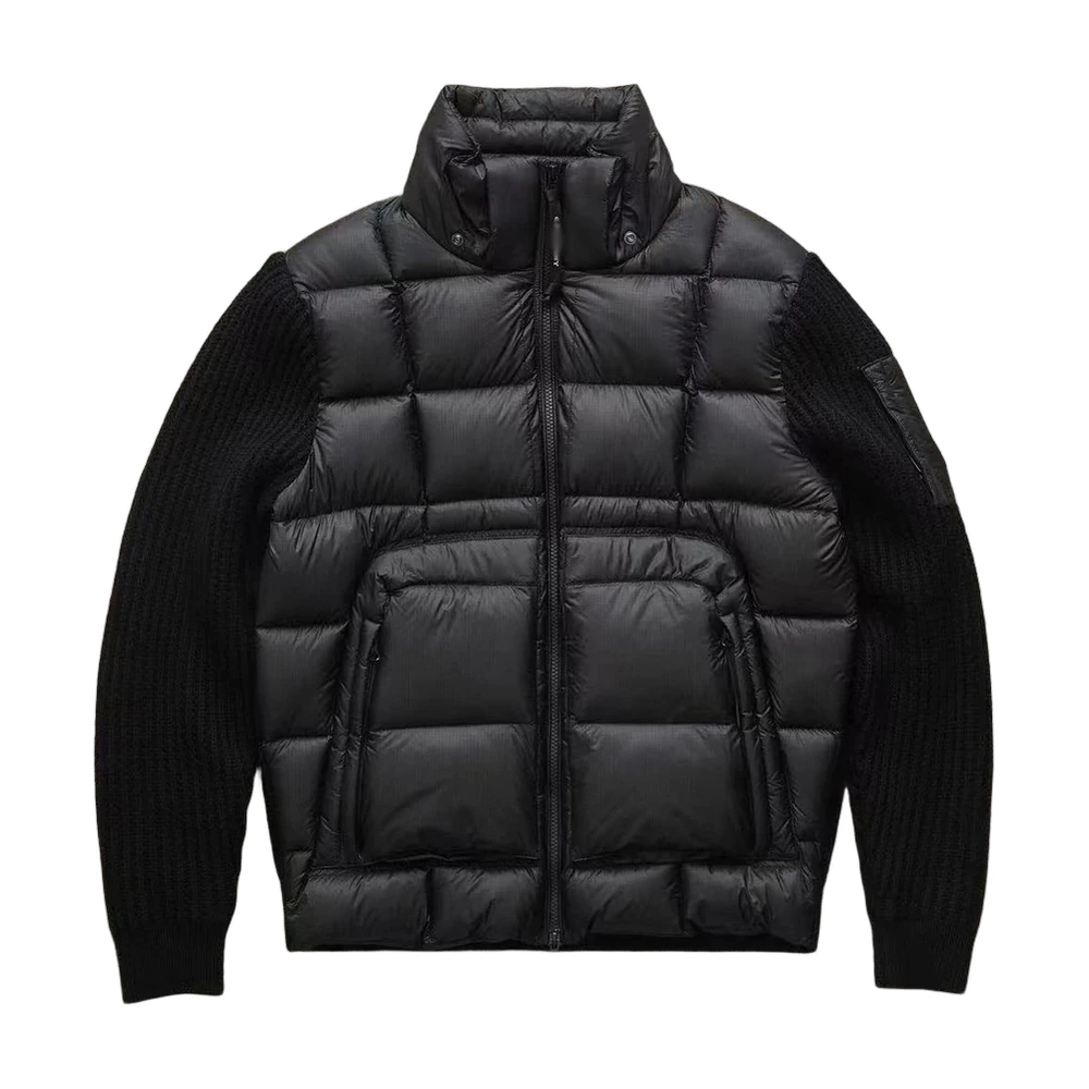 C.P. Company Knit Sleeve Quilted Down Jacket