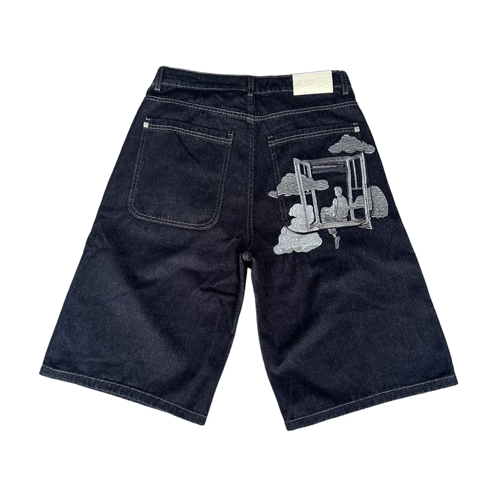 Corteiz Embroidered Denim Shorts