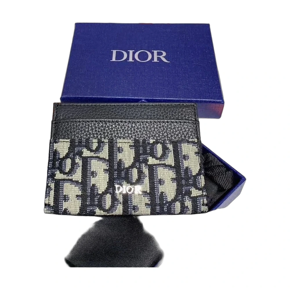 Dior Oblique Card Holder Navy