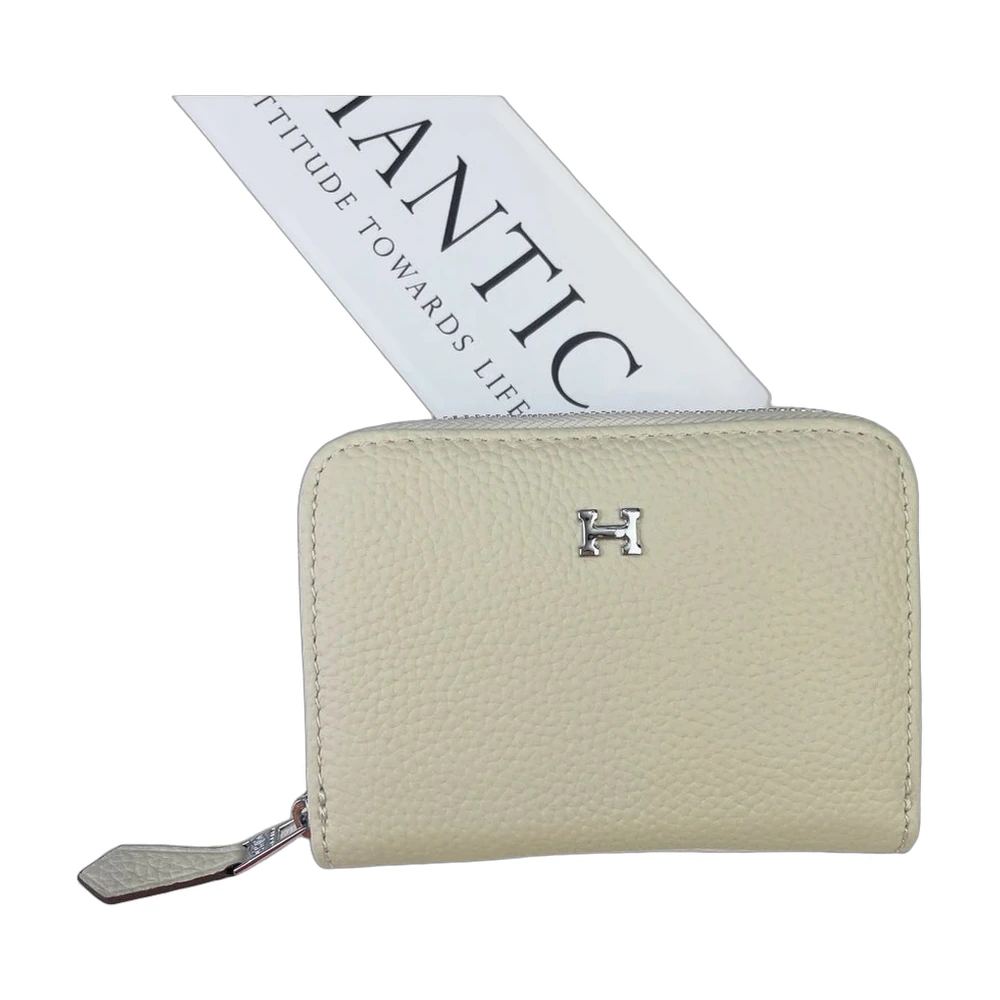 Hermes Compact Zip Wallet Cream