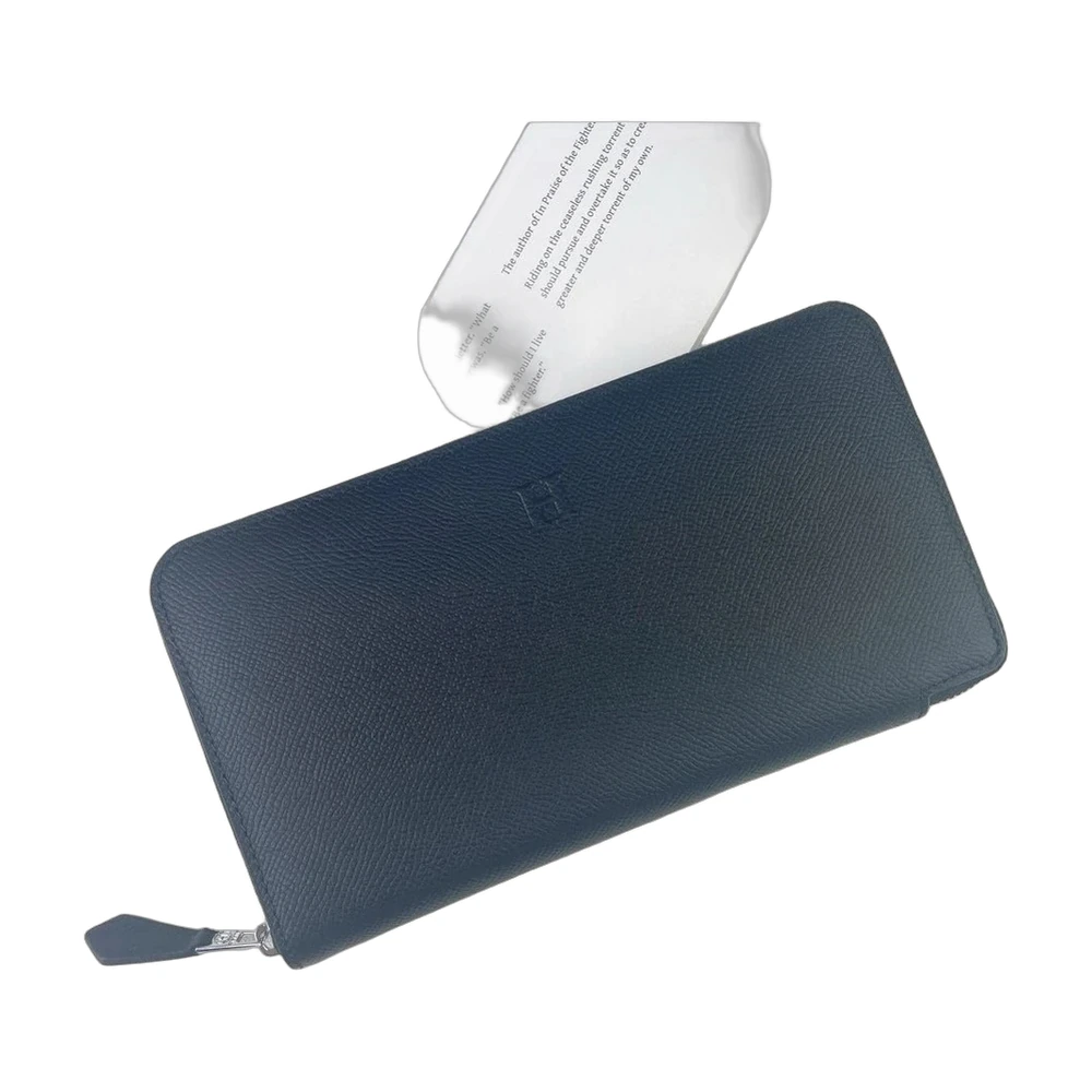 Hermès Silk'in Compact Zip Wallet Grey