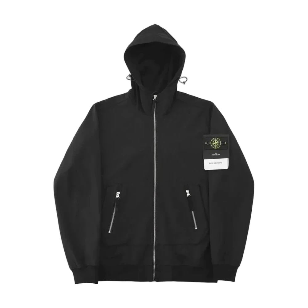 Stone Island Soft Shell Hooded Zip Jacket