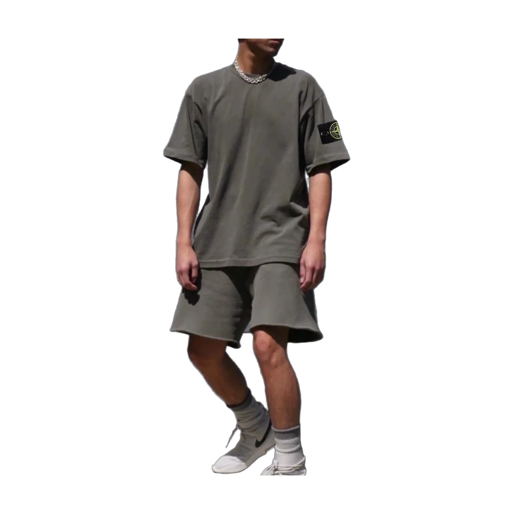 Stone Island Tee and Shorts Set