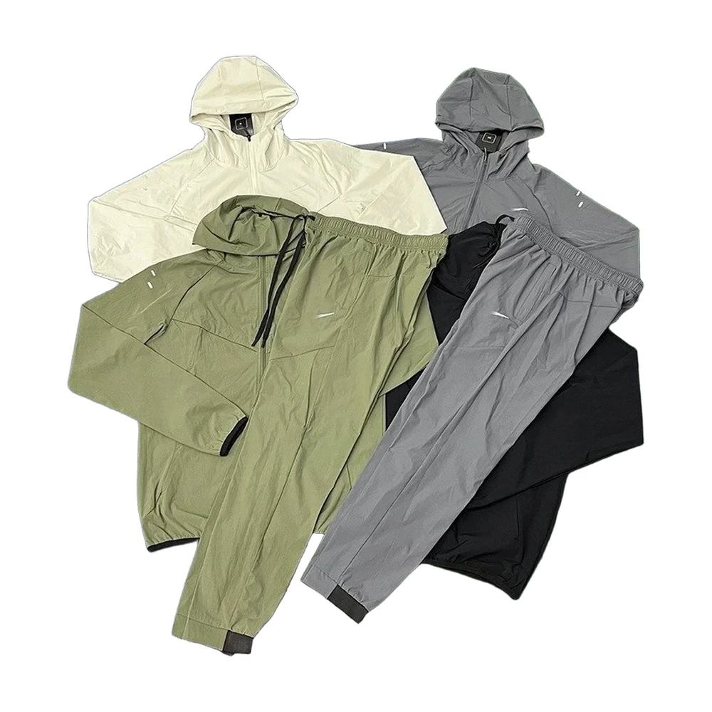 Hooded Tracksuit Set (Quick-Dry Jacket and Joggers)