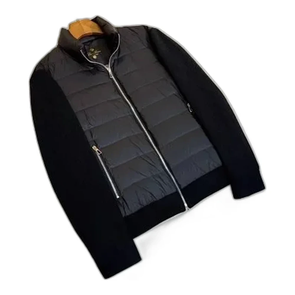 Knit Down Stand Collar Jacket