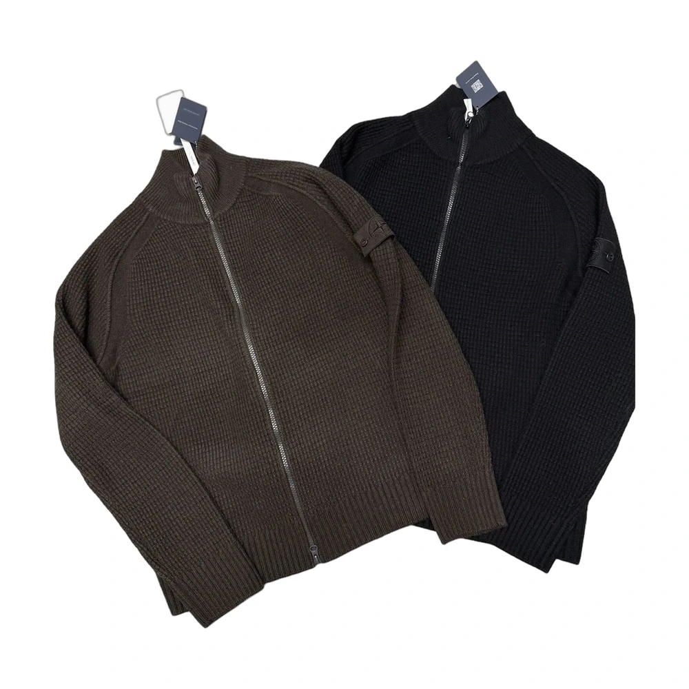 Stone Island Full-Zip Knit Cardigan