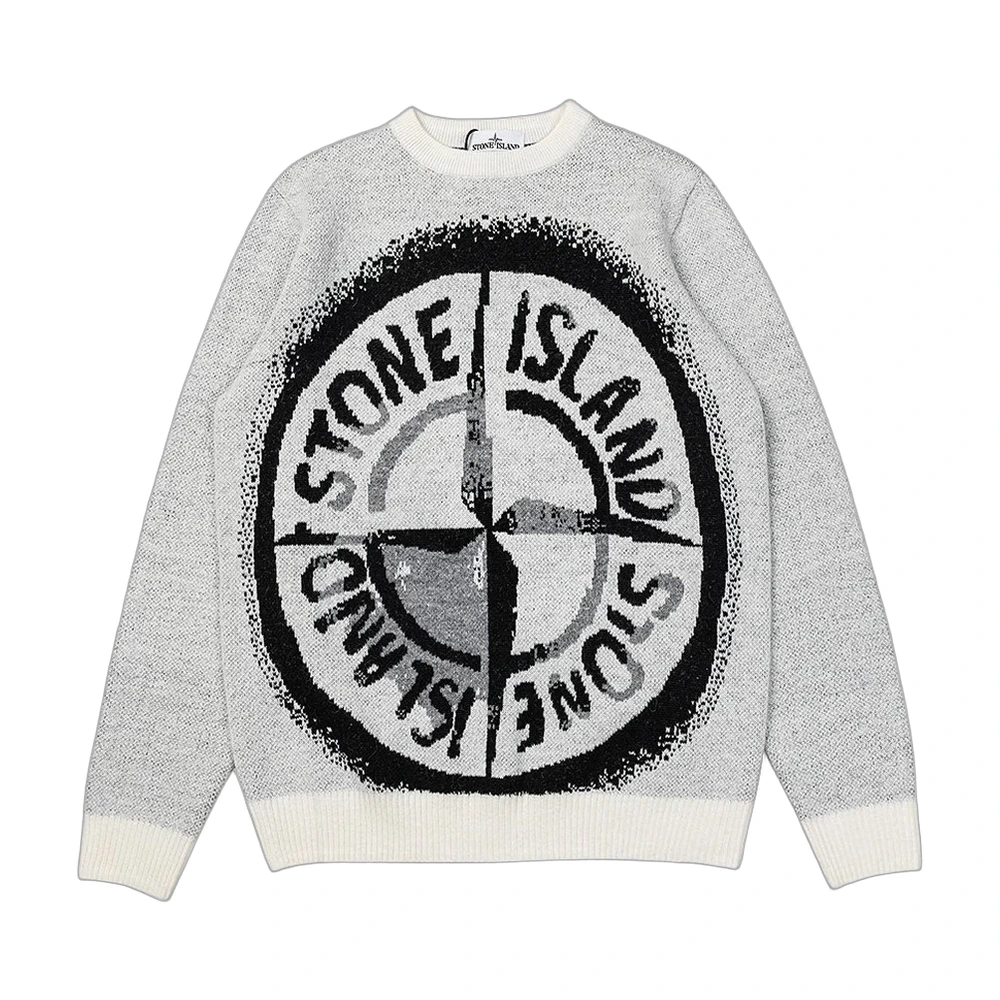 Stone Island Compass Logo Knit Sweater