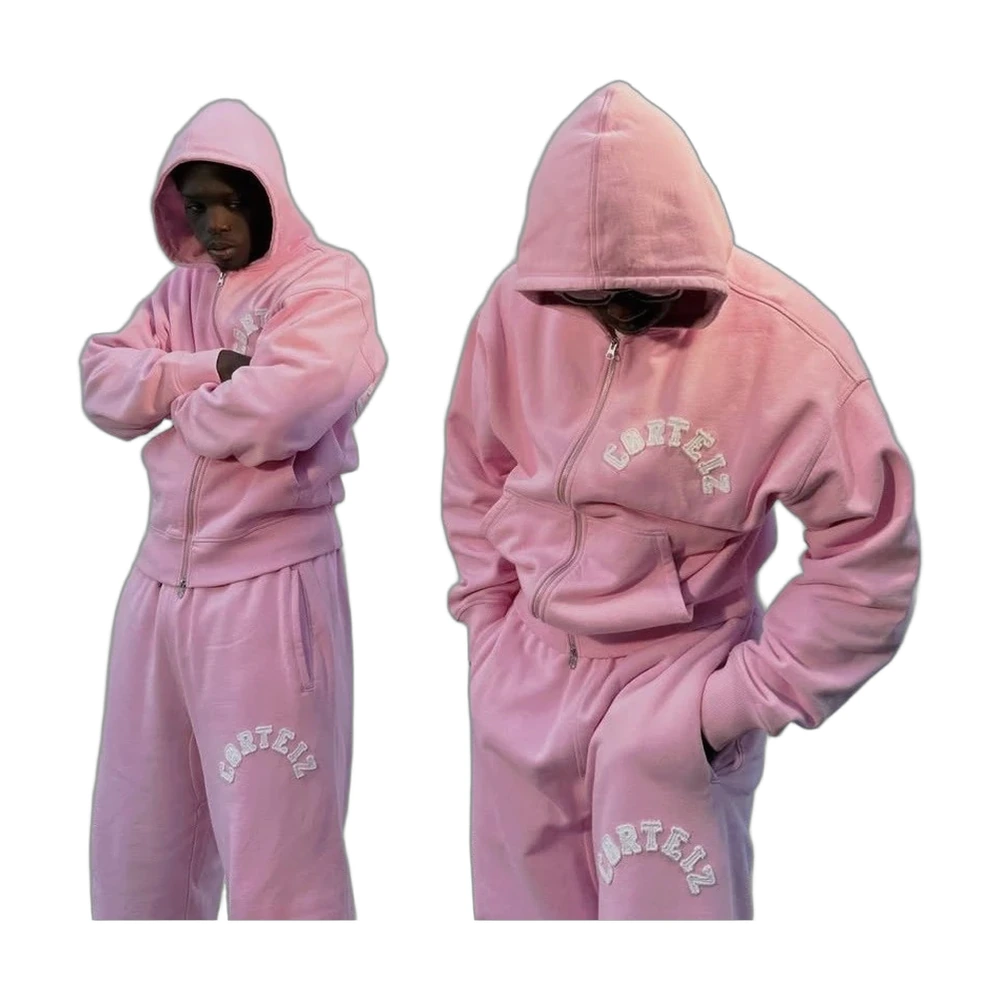 Corteiz Arch Logo Zip Hoodie Tracksuit